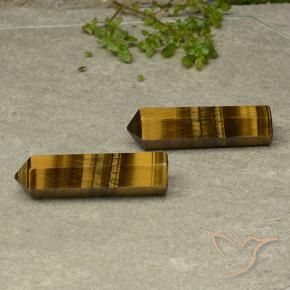 Pedras preciosas de Olho de Tigre Marrom-amarelado natural de 43.57 ct, Chique, Opaco