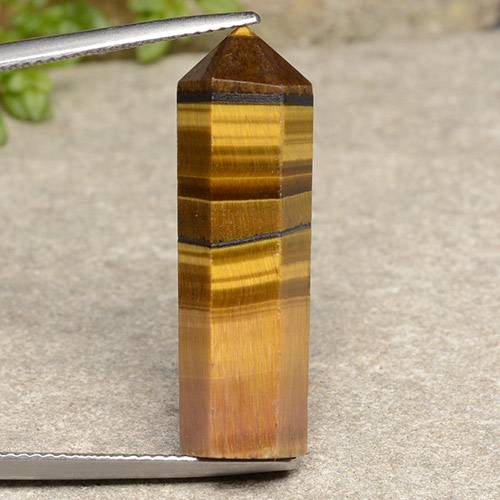 Tiger's eye marrom natural 18,73ct, forma extravagante, opaco