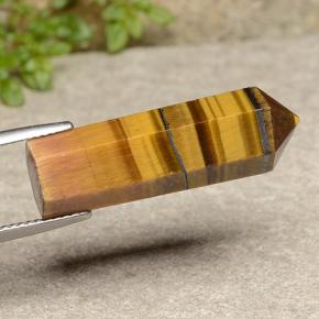 Tiger's eye marrom natural 18,73ct, forma extravagante, opaco