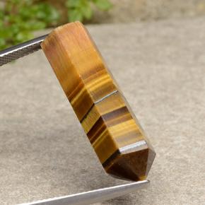 Tiger's eye marrom natural 18,73ct, forma extravagante, opaco