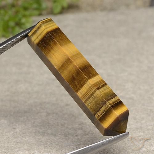 Olho de Tigre Marrom-amarelado Natural 20.28ct, Chique, Opaco