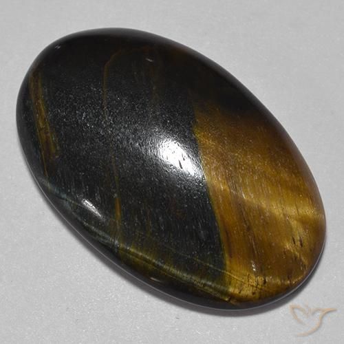 Olho de Tigre Dourado Marrom Natural 14.26ct, oval, Opaco