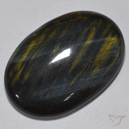 16.76ct Natural Dourado Marrom Olho de Tigre, oval, Opaco