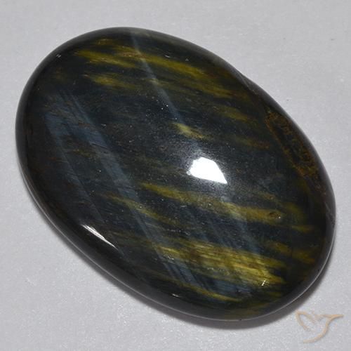 Olho de Tigre Dourado Marrom Natural 16.76ct, oval, Opaco
