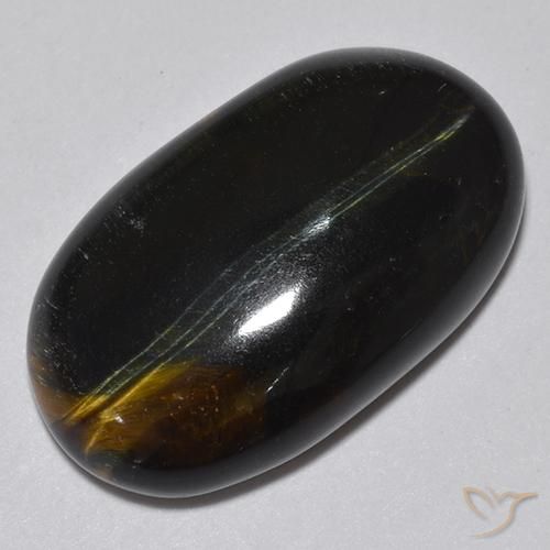 14.57ct Natural Dourado Marrom Olho de Tigre, oval, Opaco