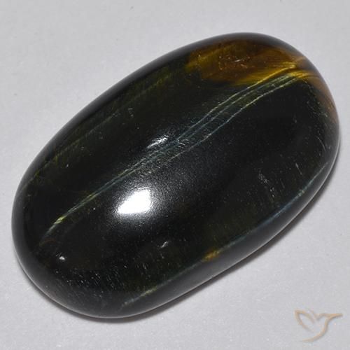 Olho de Tigre Dourado Marrom Natural 14.57ct, oval, Opaco