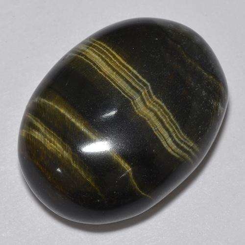 Tiger's eye multicolorido natural 19,06ct, corte oval, opaco