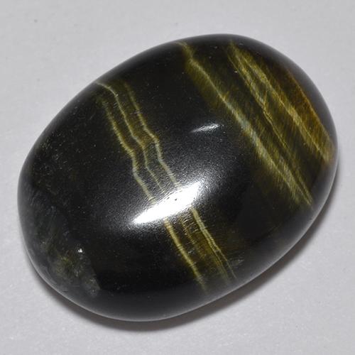 Tiger's eye multicolorido natural 19,06ct, corte oval, opaco