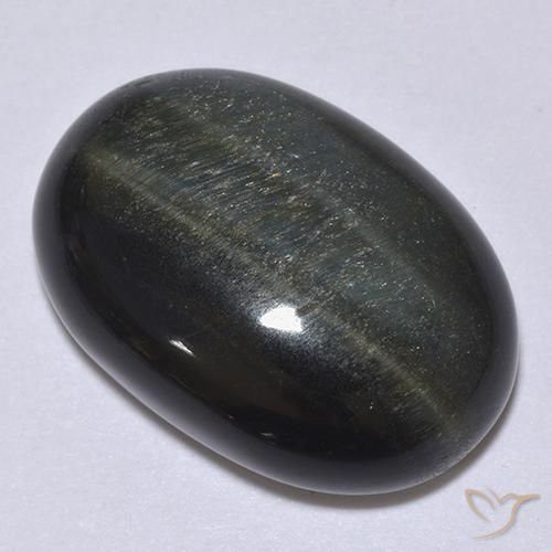 Olho de Tigre Dourado Marrom Natural 20.77ct, oval, Opaco