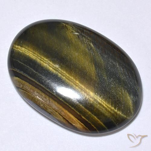 Olho de Tigre Dourado Marrom Natural 19.75ct, oval, Opaco