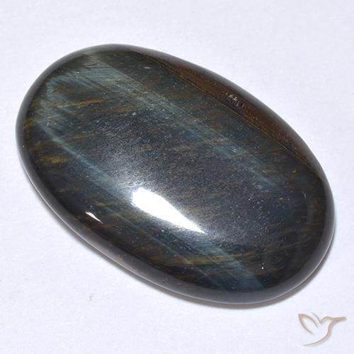 22.08ct Natural Dourado Marrom Olho de Tigre, oval, Opaco