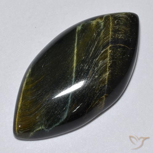Olho de Tigre Dourado Marrom Natural 14.20ct, Marquesa, Opaco