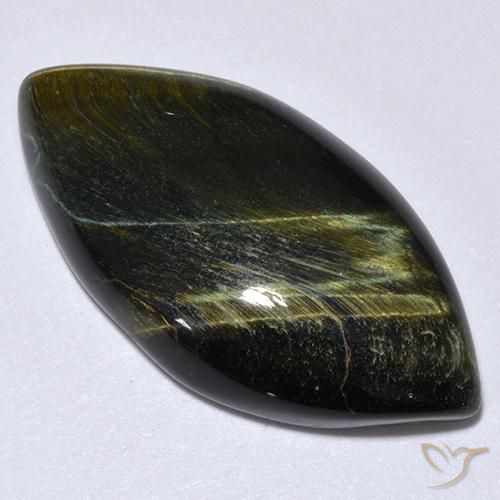 Olho de Tigre Dourado Marrom Natural 14.20ct, Marquesa, Opaco