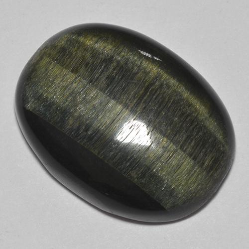 Tiger's eye multicolorido natural 30,08ct, corte oval, opaco