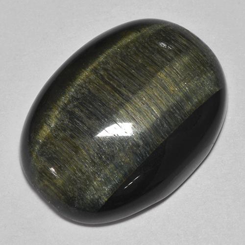 Tiger's eye multicolorido natural 30,08ct, corte oval, opaco