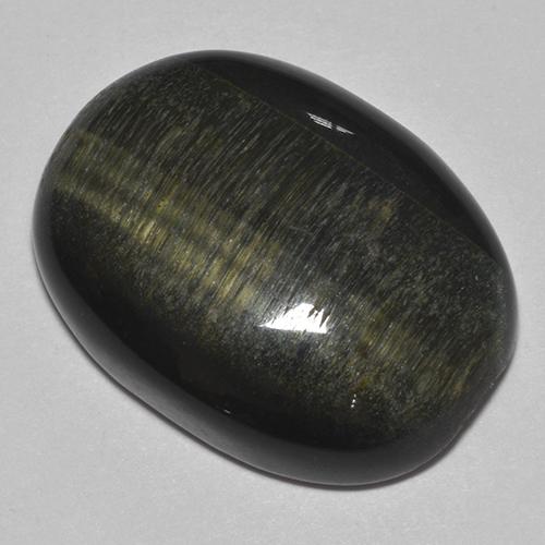 Tiger's eye multicolorido natural 30,08ct, corte oval, opaco