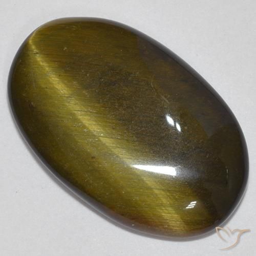Olho de Tigre Dourado Marrom Natural 12.33ct, oval, Opaco