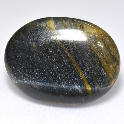 Tiger's eye multicolorido natural 13,13ct, corte oval, opaco