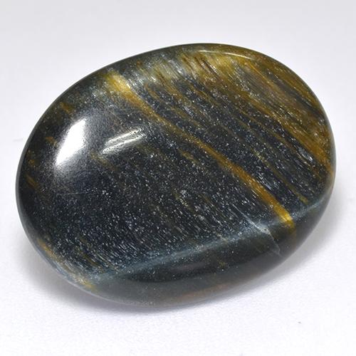 Tiger's eye multicolorido natural 13,13ct, corte oval, opaco