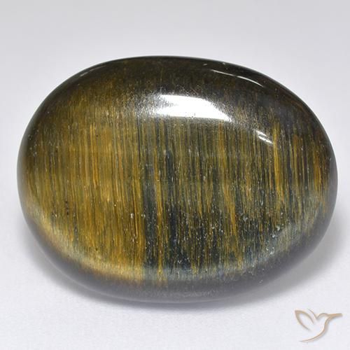 16.68ct Natural Dourado Marrom Olho de Tigre, oval, Opaco
