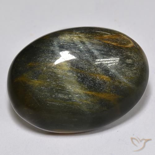 Olho de Tigre Dourado Marrom Natural 15.17ct, oval, Opaco