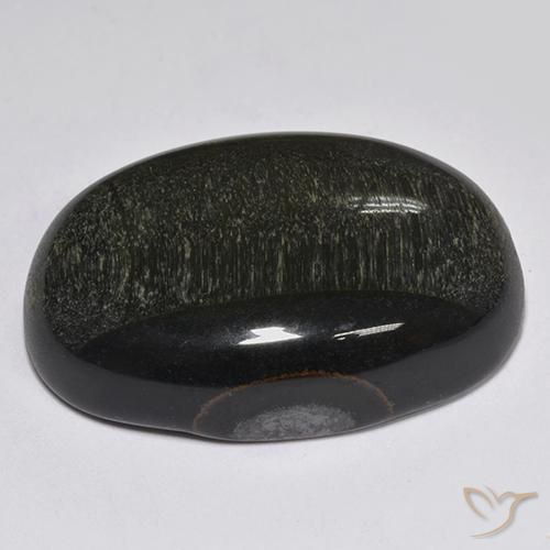 Olho de Tigre Dourado Marrom Natural 34.44ct, oval, Opaco
