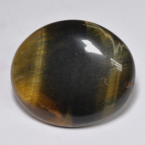 Tiger's eye multicolorido natural 14,43ct, corte oval, opaco