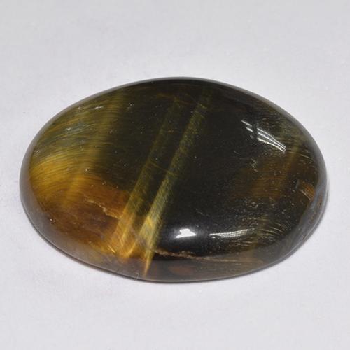 Tiger's eye multicolorido natural 14,43ct, corte oval, opaco