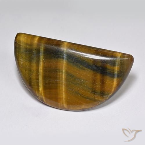 25.48ct Natural Castanho Médio-Claro Olho de Tigre, Chique, Opaco