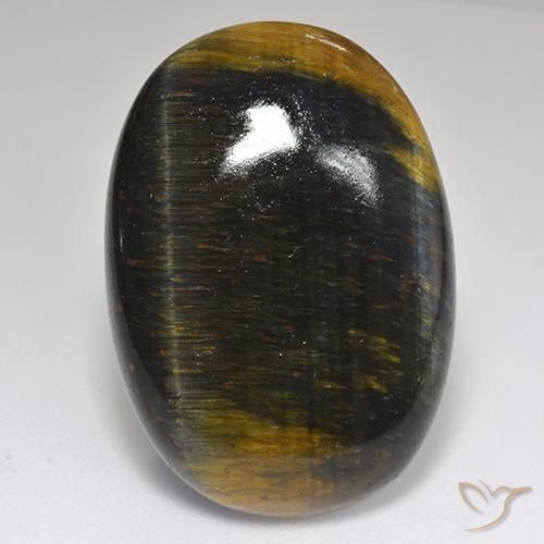 42.35ct Natural Dourado Marrom Olho de Tigre, oval, Opaco
