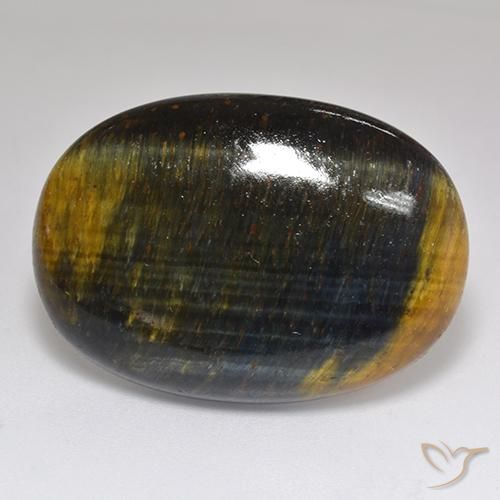 Olho de Tigre Dourado Marrom Natural 42.35ct, oval, Opaco