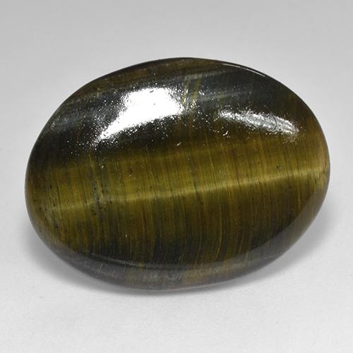 Tiger's eye multicolorido natural 18,01ct, corte oval, opaco