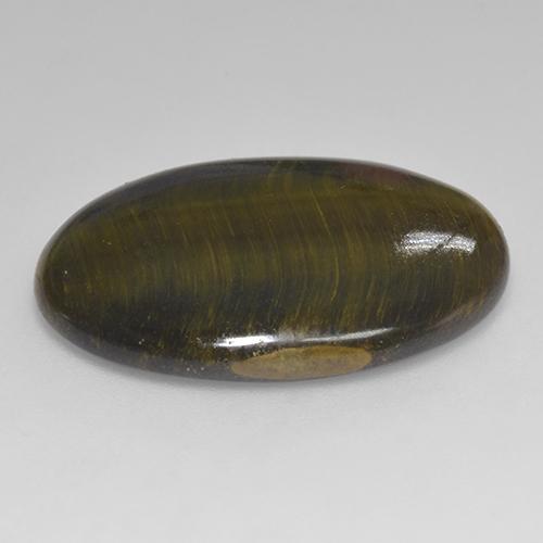 Tiger's eye multicolorido natural 18,01ct, corte oval, opaco