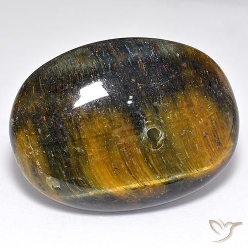 47.47ct Natural Dourado Marrom Olho de Tigre, oval, Opaco