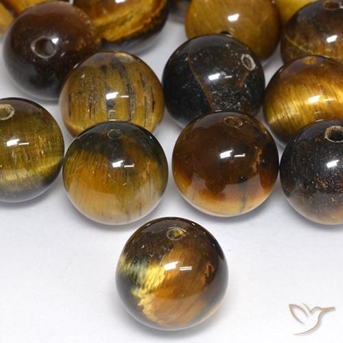Olho de Tigre Castanho médio Natural 12.53ct, Esfera / Bola, Opaco