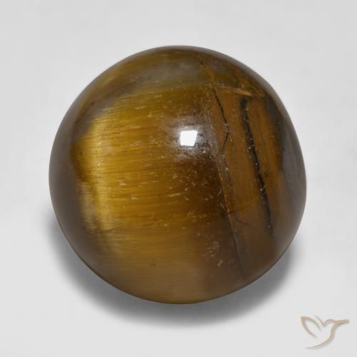 Tiger's eye marrom natural 11,89ct, esfera / bola, opaco