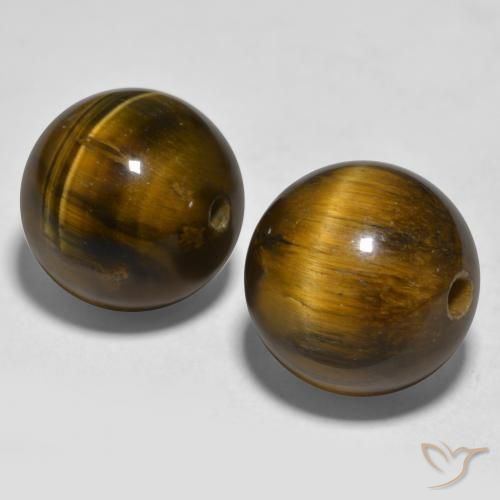 Pedras preciosas de Olho de Tigre Marrom Quente natural de 23.50 ct, Esfera / Bola, Opaco