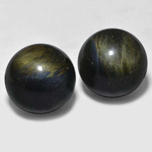 Pedras preciosas de Olho de Tigre Multicolorido natural de 27.38 ct, Esfera / Bola, Opaco