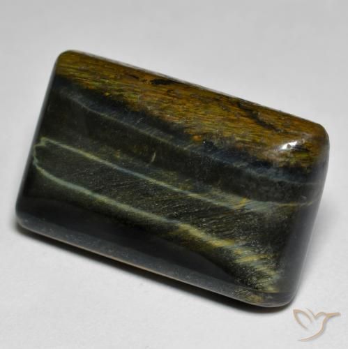 Olho de Tigre Dourado Marrom Natural 29.01ct, baguete, Opaco