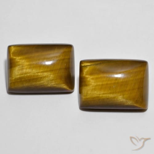 Pedras preciosas de tiger's eye marrom natural de 26,73 ct, baguete, opaco