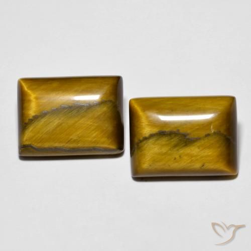 19.57ctw Natural Marrom dourado Olho de Tigre, baguete, Opaco