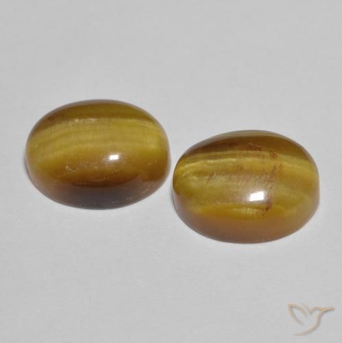 Pedras preciosas de Olho de Tigre Marrom Quente natural de 5.95 ct, Formato de pêra, Opaco