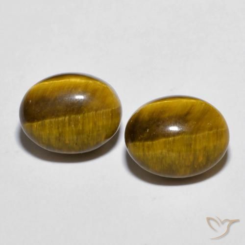 6.06ctw Natural Marrom Quente Olho de Tigre, oval, Opaco