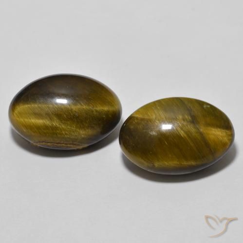 7.74ctw Natural Marrom dourado Olho de Tigre, oval, Opaco