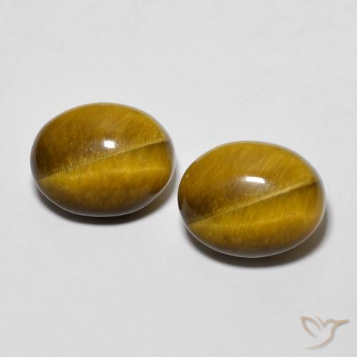 6.20ctw Natural Marrom Quente Olho de Tigre, oval, Opaco