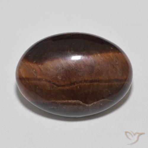 10.70ct Natural Hickory Brown Olho de Tigre, oval, Opaco