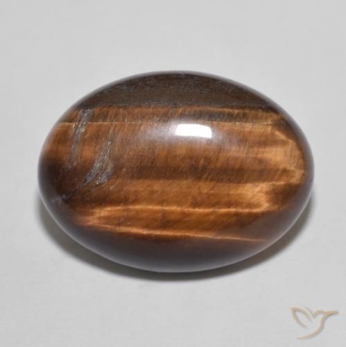 10.26ct Natural Castanho Canela Profundo Olho de Tigre, oval, Opaco