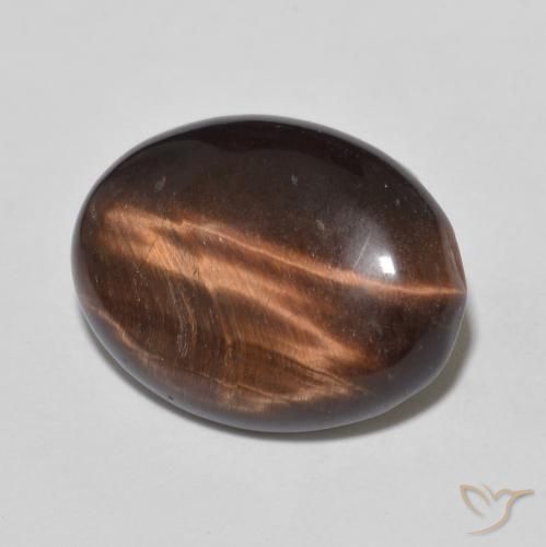 Olho de Tigre Marrom avermelhado Natural 8.35ct, oval, Opaco