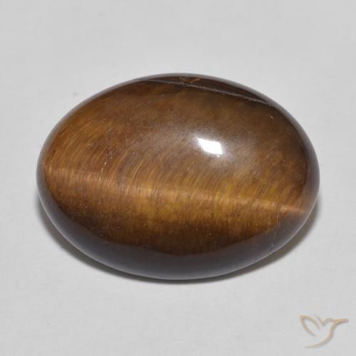 9.26ct Natural Castanho médio Olho de Tigre, oval, Opaco