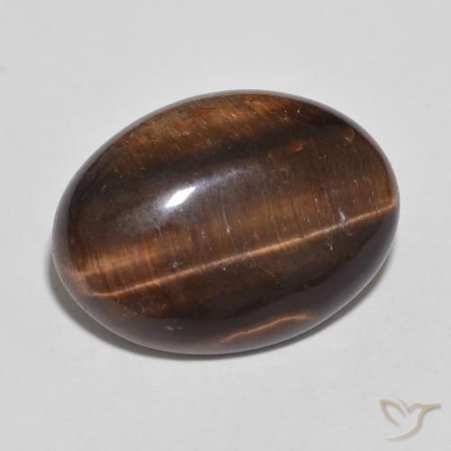 Olho de Tigre Hickory Brown Natural 8.77ct, oval, Opaco